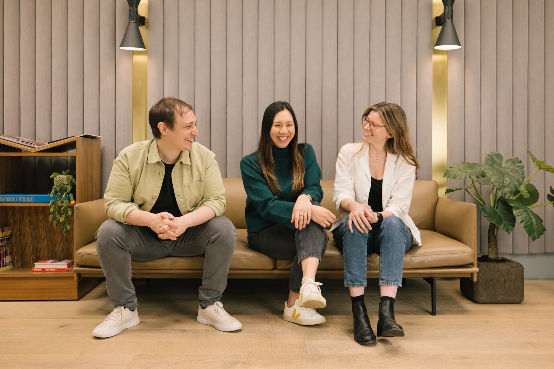 The Ambr AI team in genuine conversation together
